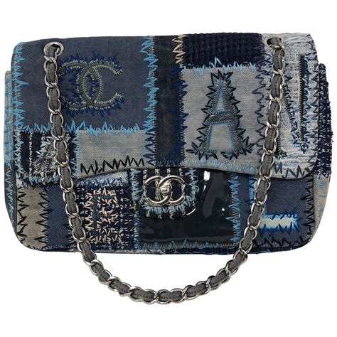 chanel denim patchwork bag|chanel patchwork bag for travel.